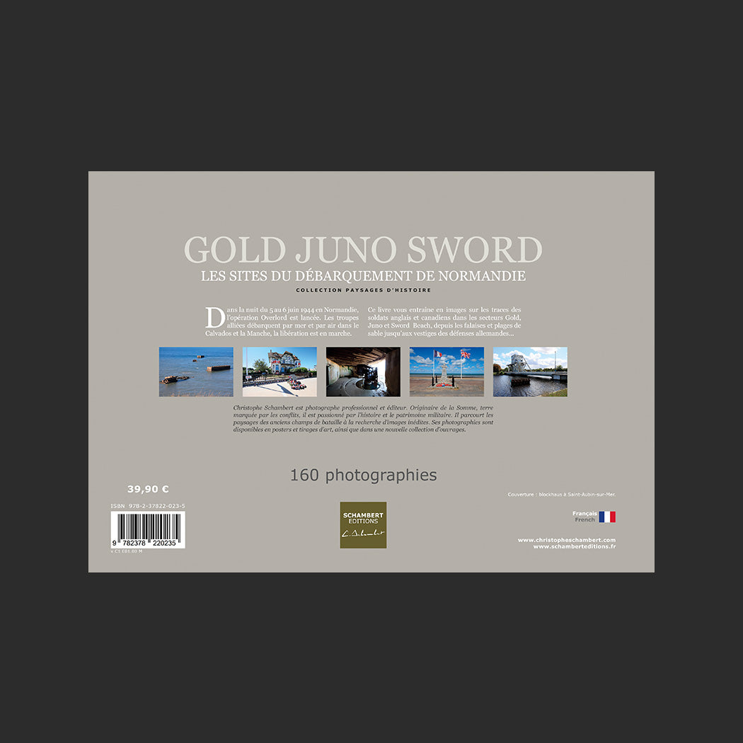 Livre photo Gold Juno Sword Les sites du débarquement de Normandie - Dos.